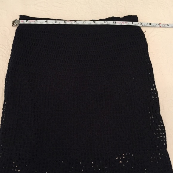 Free People Staring at Stars Crocheted Black Skirt - Picture 5 of 6